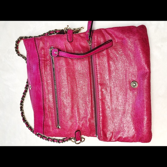 Guess shoulder bag folding with zipper and logo - Picture 3 of 7